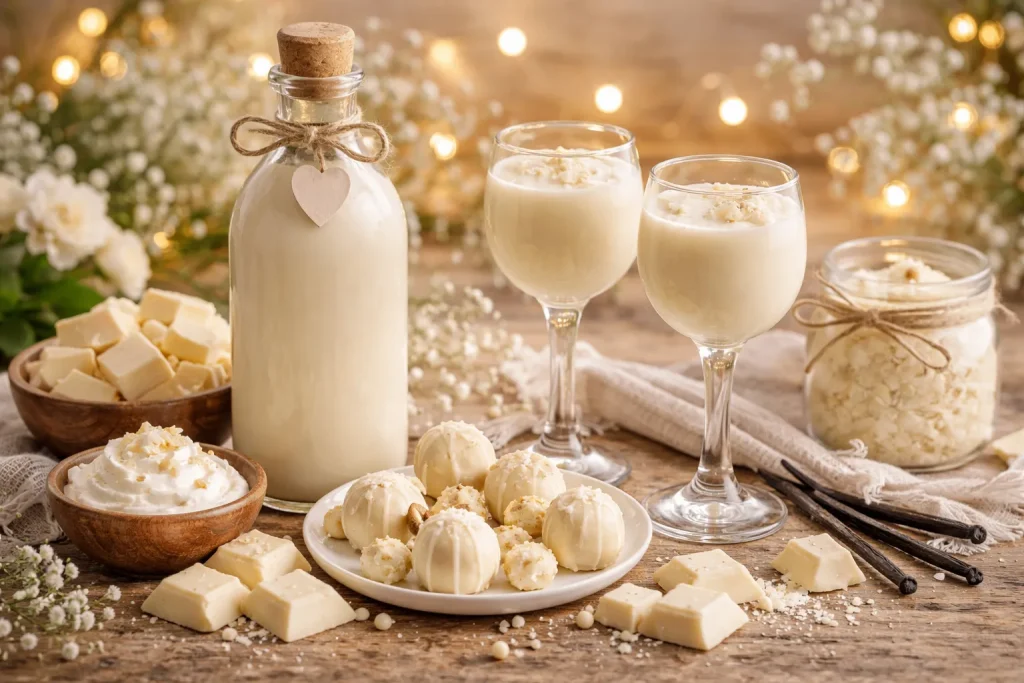 Liker od Bijele Čokolade – Luksuzni Domaći Napitak