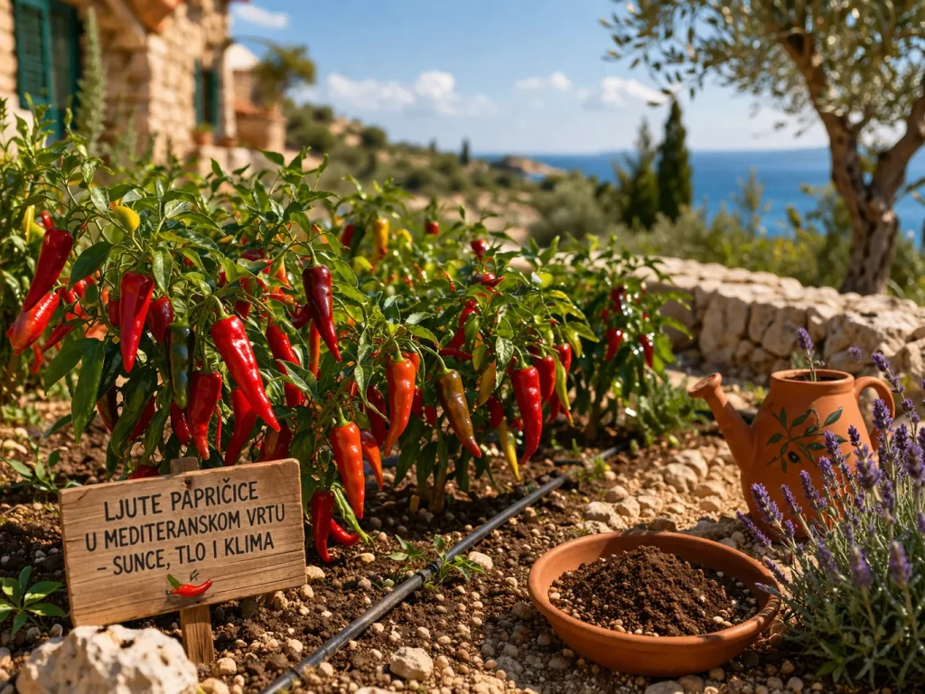 Ljutе Papričice u Mediteranskom Vrtu – Sunce, Tlo i Klima