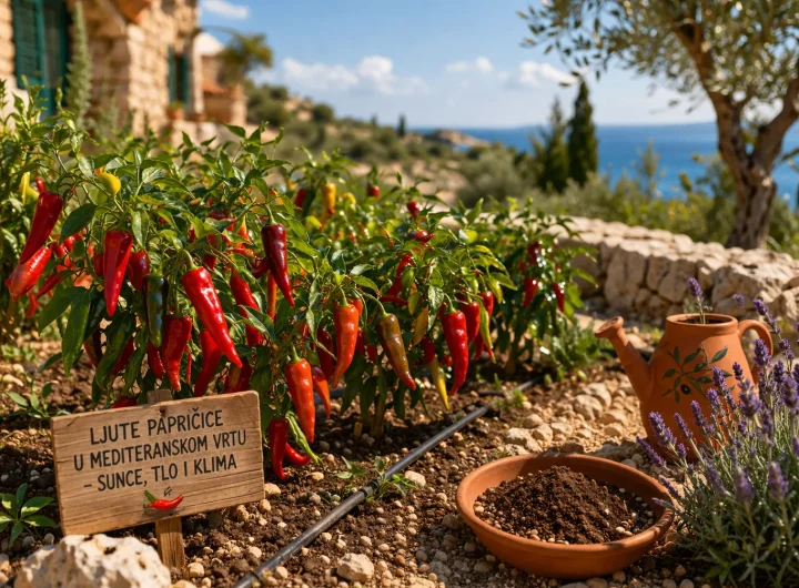 Ljutе Papričice u Mediteranskom Vrtu – Sunce, Tlo i Klima