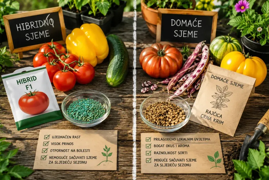 Razlika Između Hibridnog i Domaćeg Sjemena
