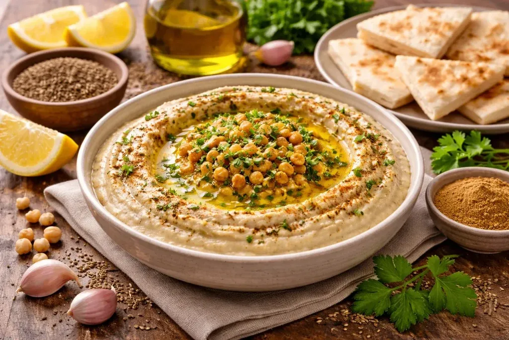 Humus s Limunom i Kimom – Klasična Orijentalna Kombinacija Intenzivne Arome