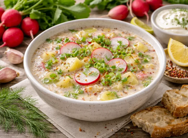 Proljetna Juha od Rotkvica i Krumpira – Blago Pikantna Juha Nježne Teksture