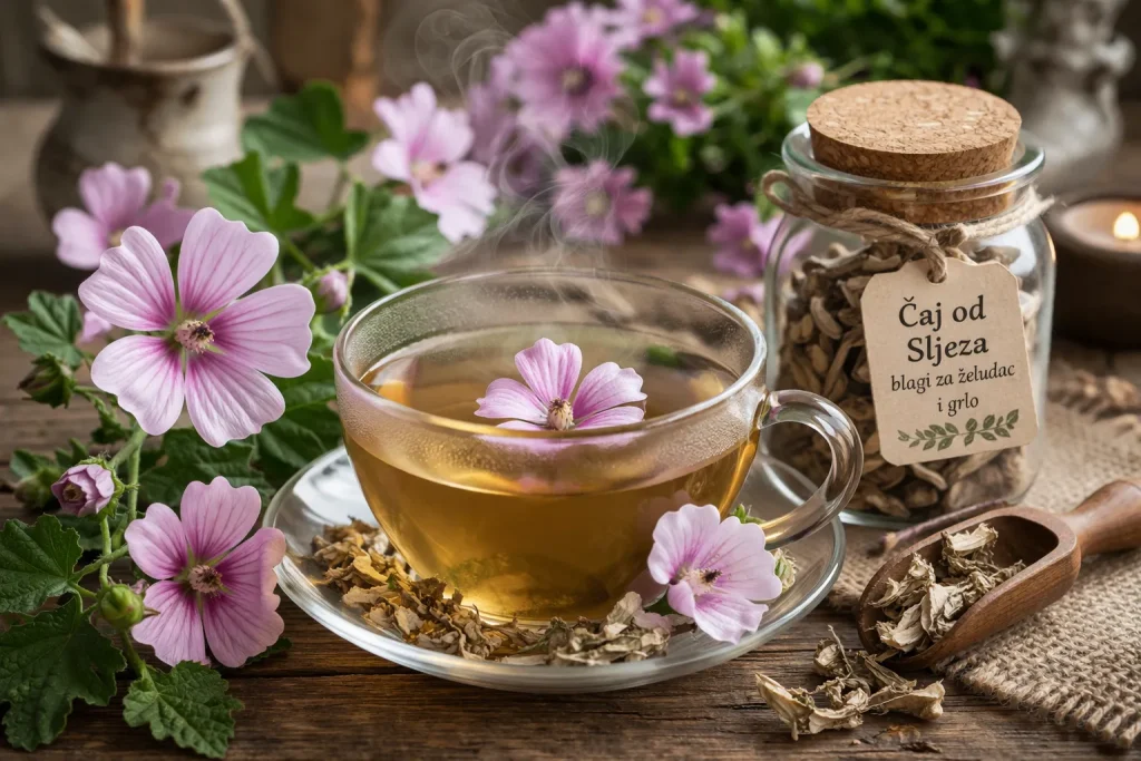 Čaj od Sljeza: Blagi Čaj za Želudac i Grlo