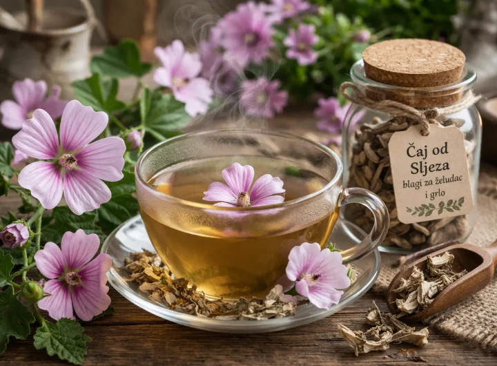 Čaj od Sljeza: Blagi Čaj za Želudac i Grlo