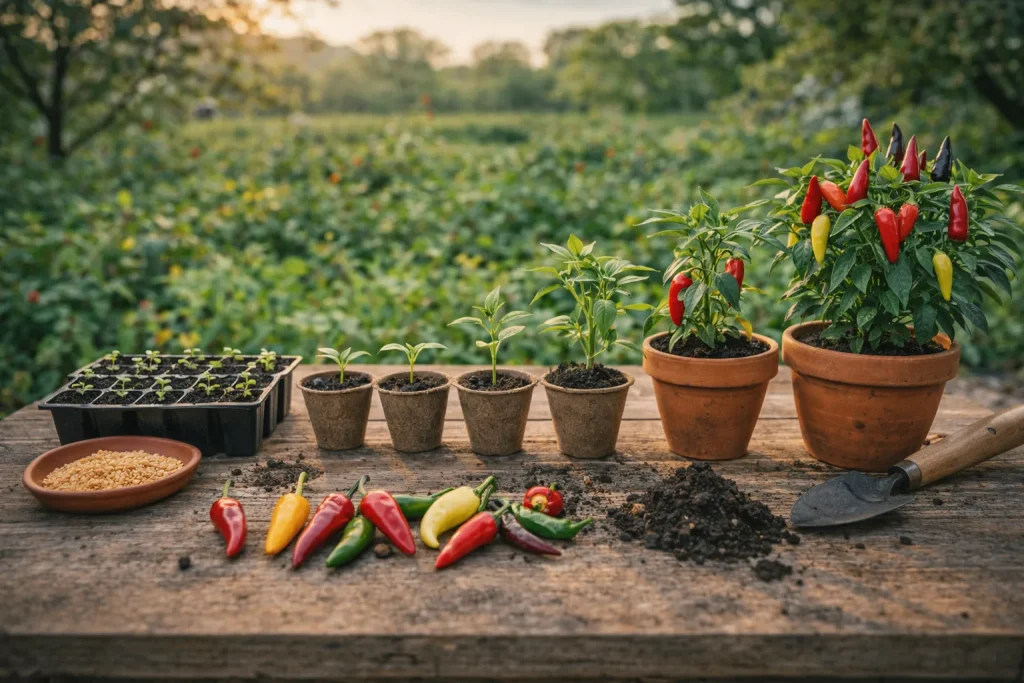 Kako Uzgojiti Ljutе Papričice iz Sjemena Korak po Korak