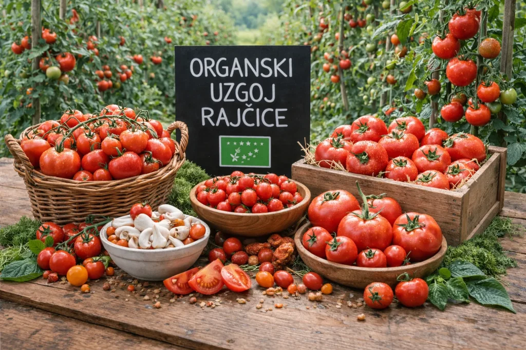 Organski Uzgoj Rajčice: Prirodne Metode za Visok Prinos