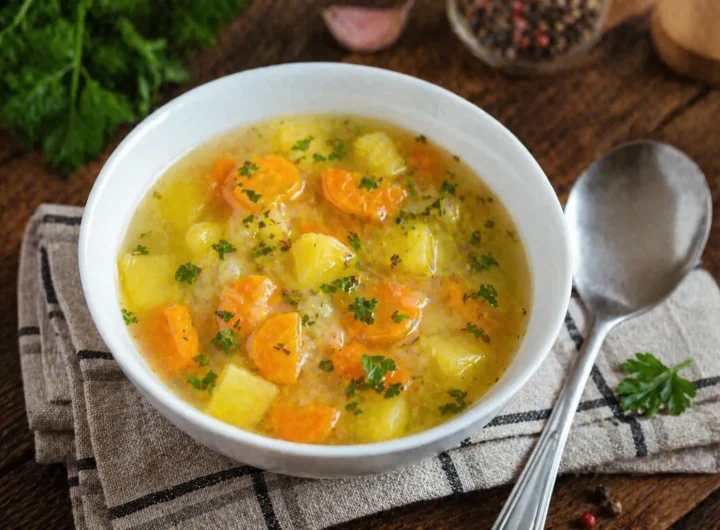 Bistra Juha od Krumpira i Mrkve – Tradicionalna Topla Juha Nježne Teksture