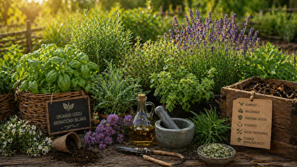 Organski Uzgoj Aromatičnih Biljaka – Ekološke Tehnike za Bogate Mirise i Okuse