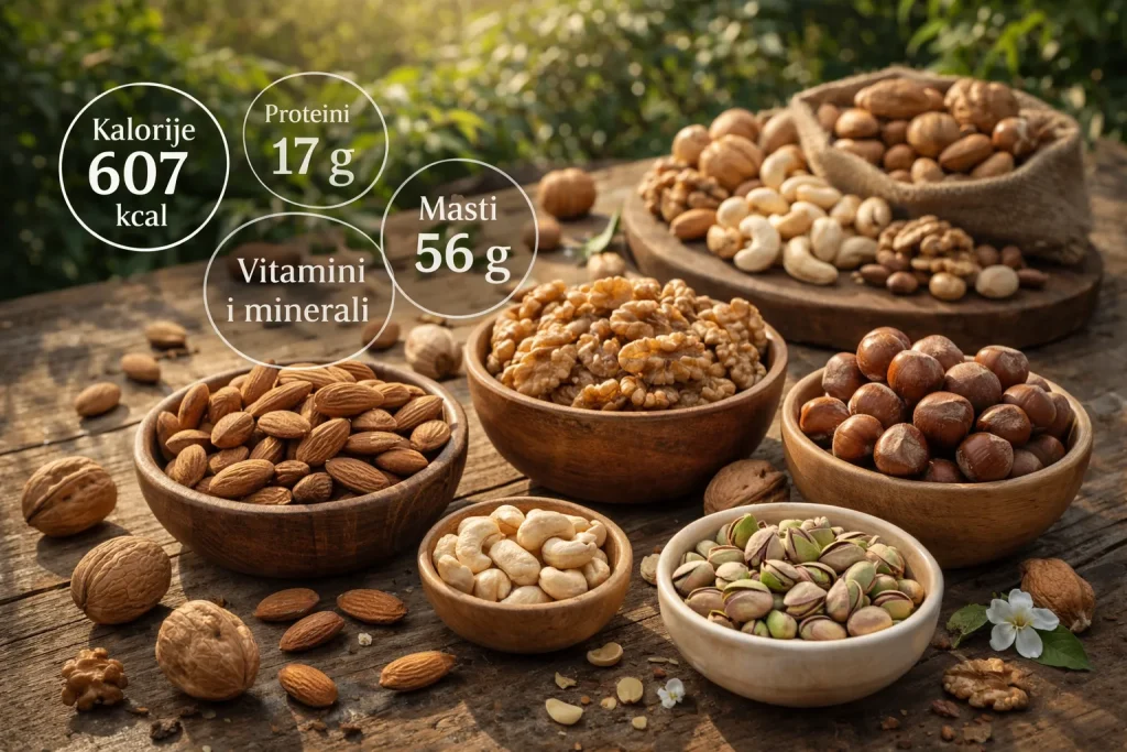 Kalorije i Nutritivna Vrijednost Orašastih Plodova