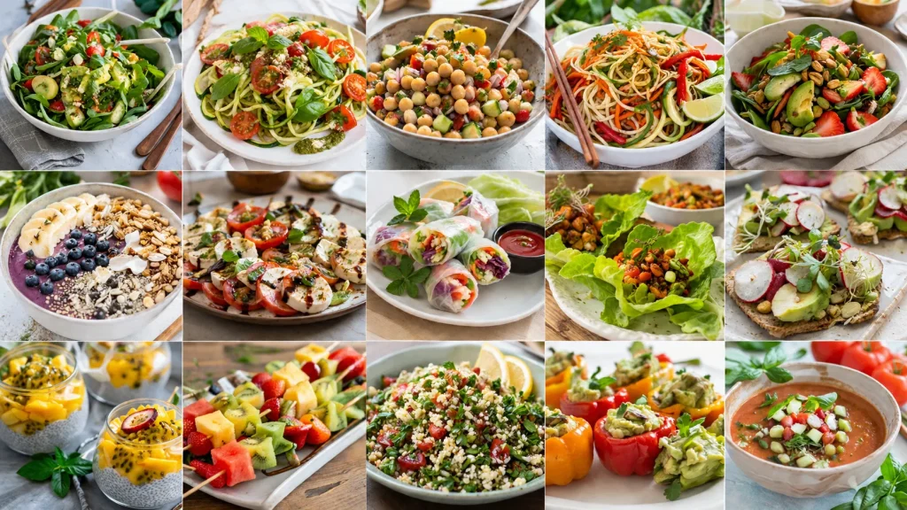 Top 15 Veganskih Jela Za Proljeće i Ljeto Bez Kuhanja