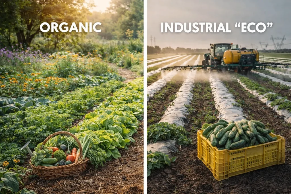 Razlika između Organskog Uzgoja i Industrijske “eko” Proizvodnje