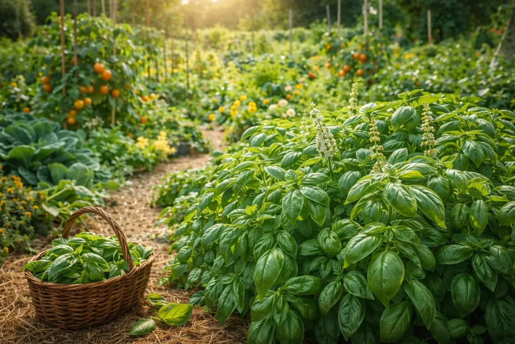 Permakulturni Uzgoj Bosiljka – Ljetna Aroma u Simbiozi s Povrtnjakom