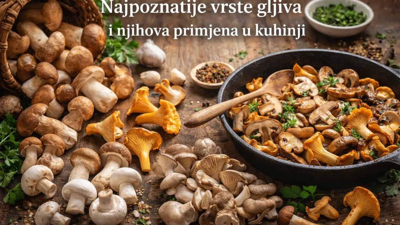 Najpoznatije Vrste Gljiva i Njihova Primjena u Kuhinji