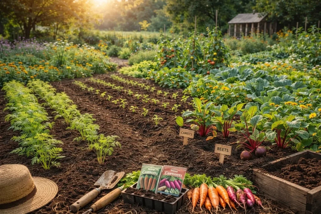 Organski Uzgoj Korjenastog Povrća iz Sjemena uz Plodored – Zdravo Tlo i Zdravi Korijeni