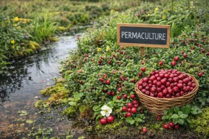 Permakulturni Uzgoj Brusnica – Kiseli Plodovi u Harmoniji s Vlažnim Tlom