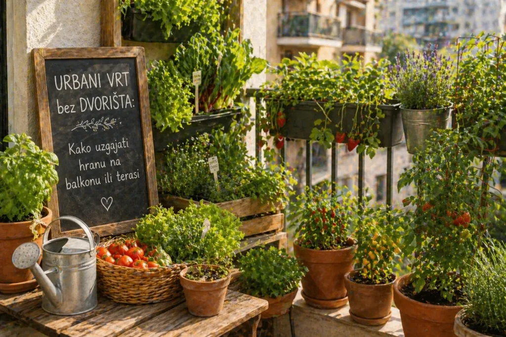 Urbani Vrt bez Dvorišta: Kako Uzgajati Hranu na Balkonu ili Terasi