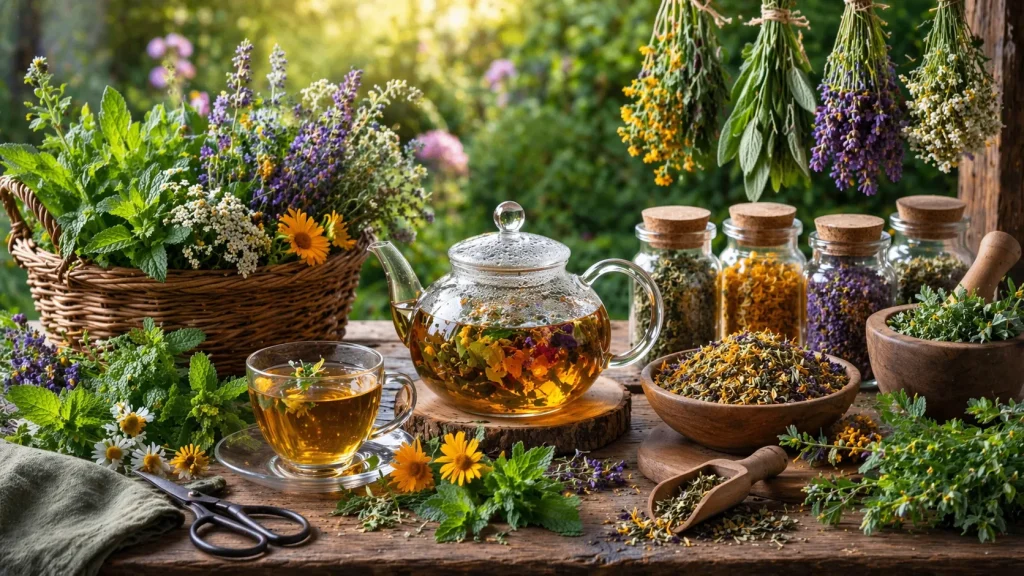 Domaći Biljni Čajevi iz Vrta i Prirode