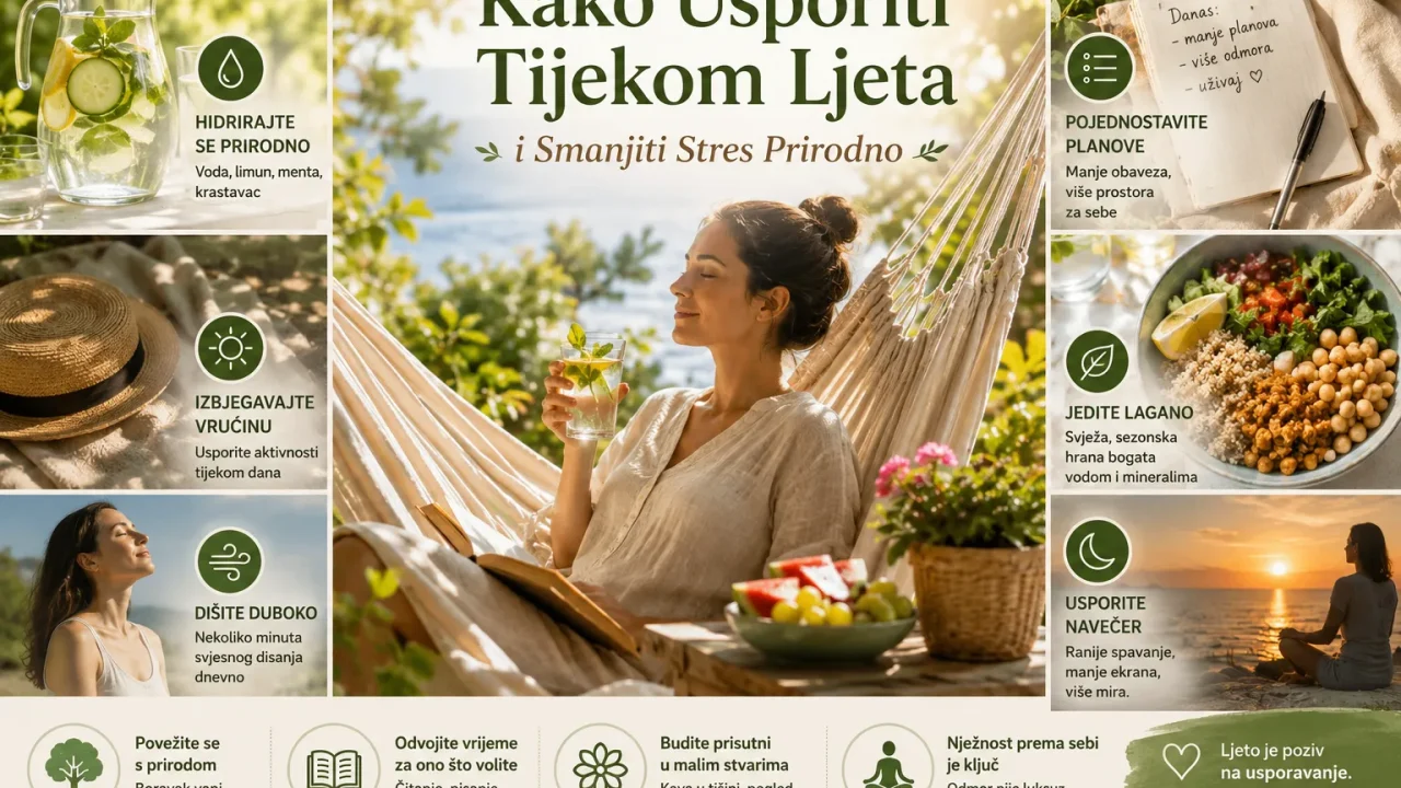Kako Usporiti Tijekom Ljeta i Smanjiti Stres Prirodno