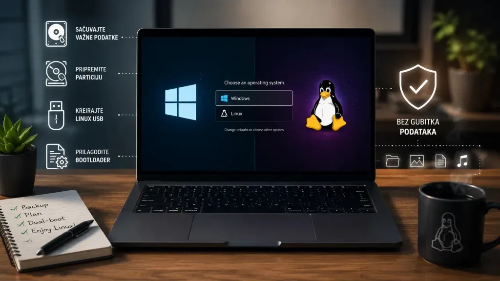 Kako Postaviti Linux Dual-boot Bez Gubitka Podataka