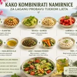 Kako Kombinirati Namirnice za Laganu Probavu Tijekom Ljeta