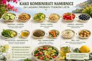 Kako Kombinirati Namirnice za Laganu Probavu Tijekom Ljeta