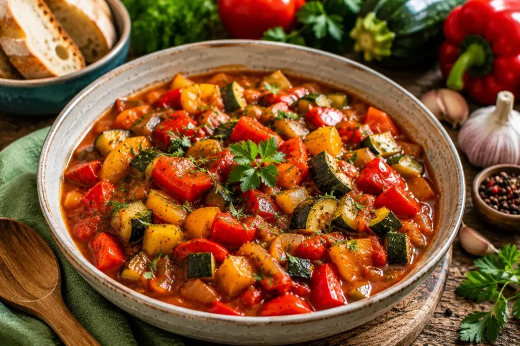 Brzi Veganski Gulaš od Paprike i Tikvica