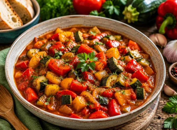 Brzi Veganski Gulaš od Paprike i Tikvica