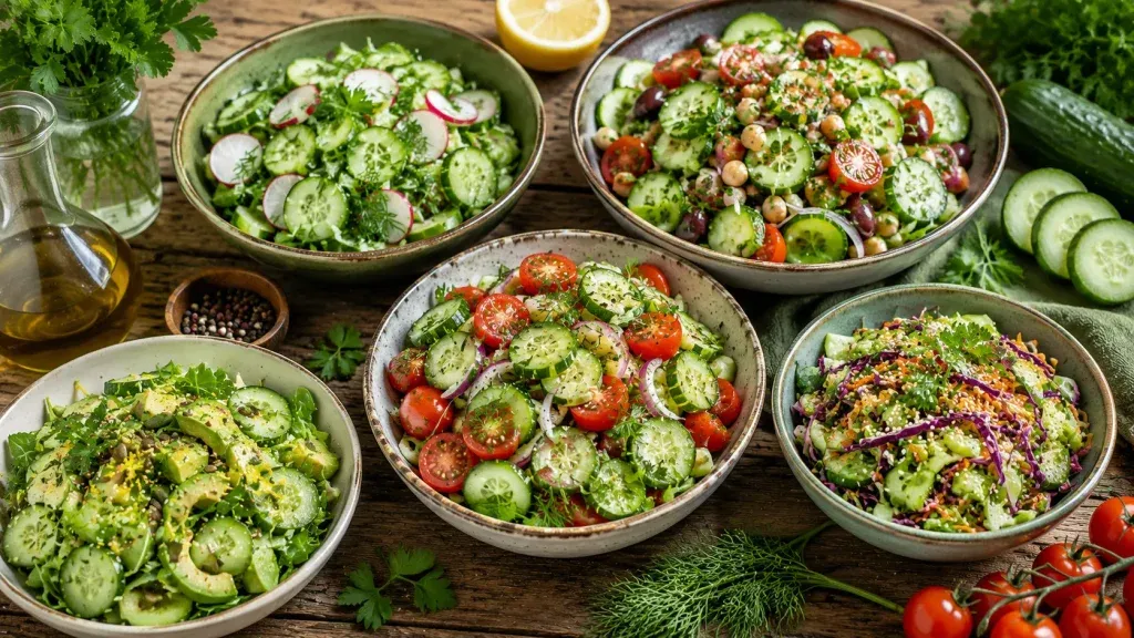Svježe Salate s Krastavcima: Lagani Veganski Recepti za Svaki Dan