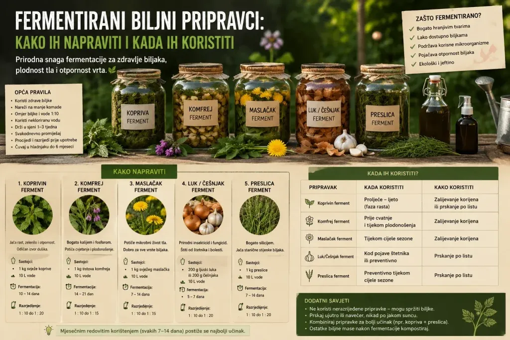 Fermentirani Biljni Pripravci: Kako Ih Napraviti i Kada Ih Koristiti