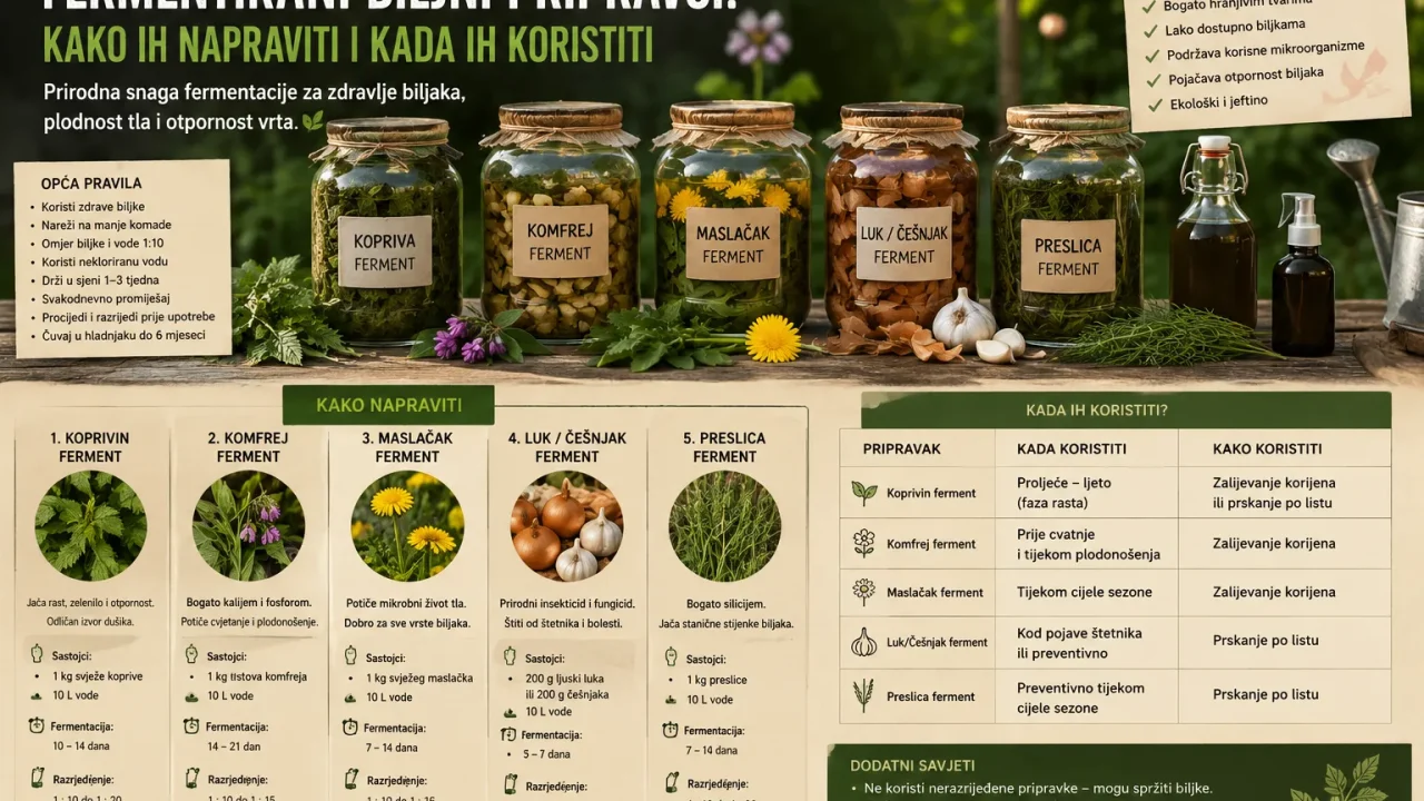 Fermentirani Biljni Pripravci: Kako Ih Napraviti i Kada Ih Koristiti