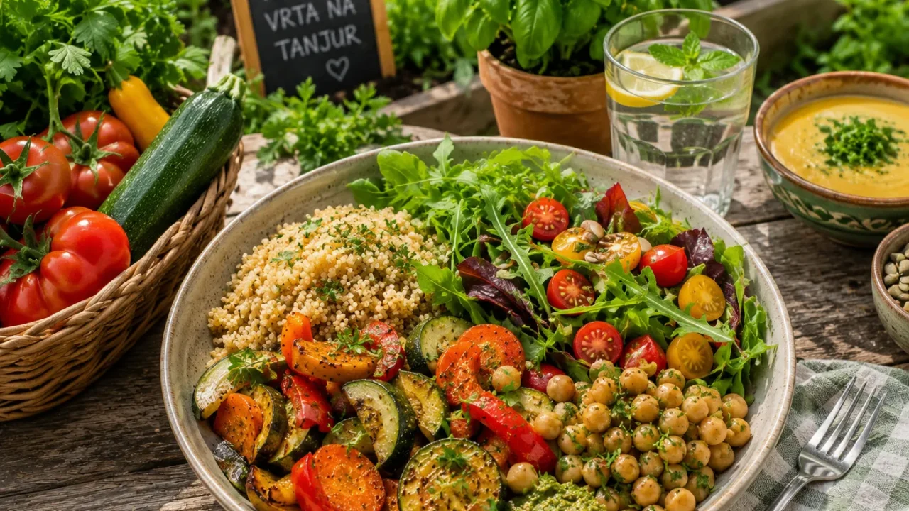 Zdravi Veganski Ručkovi s Povrćem Iz Vlastitog Vrta