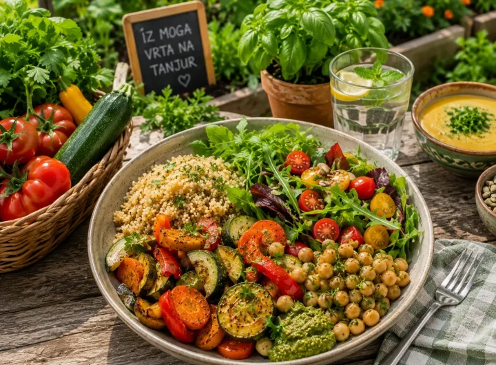 Zdravi Veganski Ručkovi s Povrćem Iz Vlastitog Vrta
