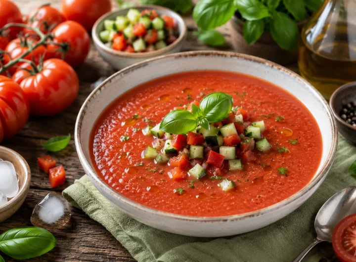 Hladna Veganska Juha od Rajčica za Osvježenje Tijekom Vrućina