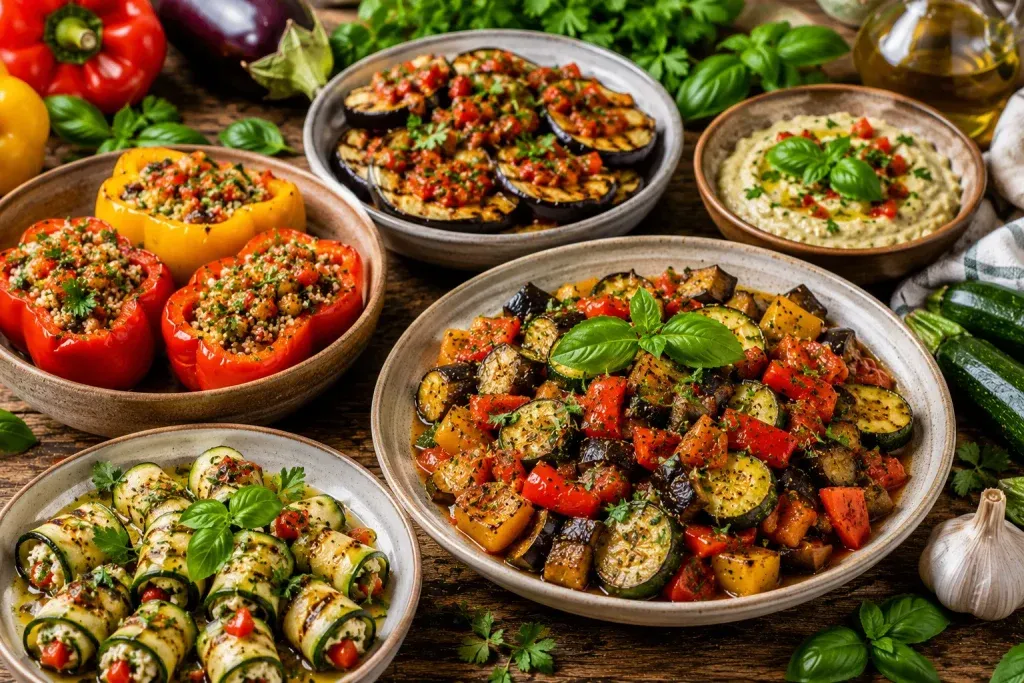 Sezonski Veganski Recepti s Paprikom, Tikvicama i Patlidžanom