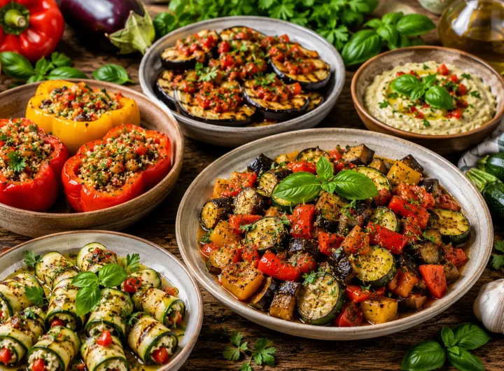 Sezonski Veganski Recepti s Paprikom, Tikvicama i Patlidžanom