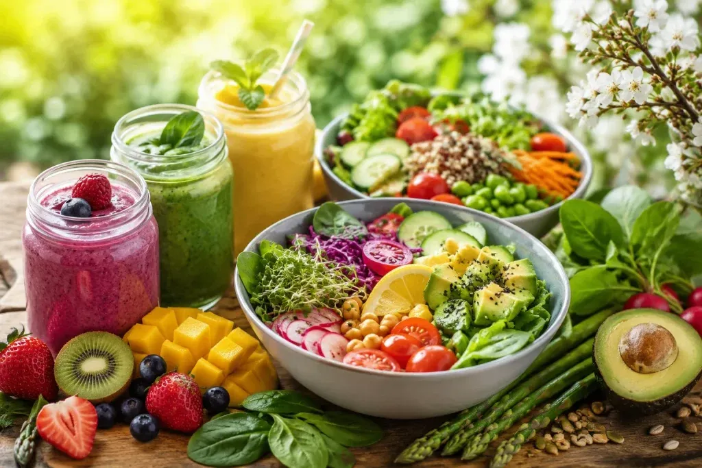 Zdravi Veganski Smoothie i Salate za Proljeće i Ljeto