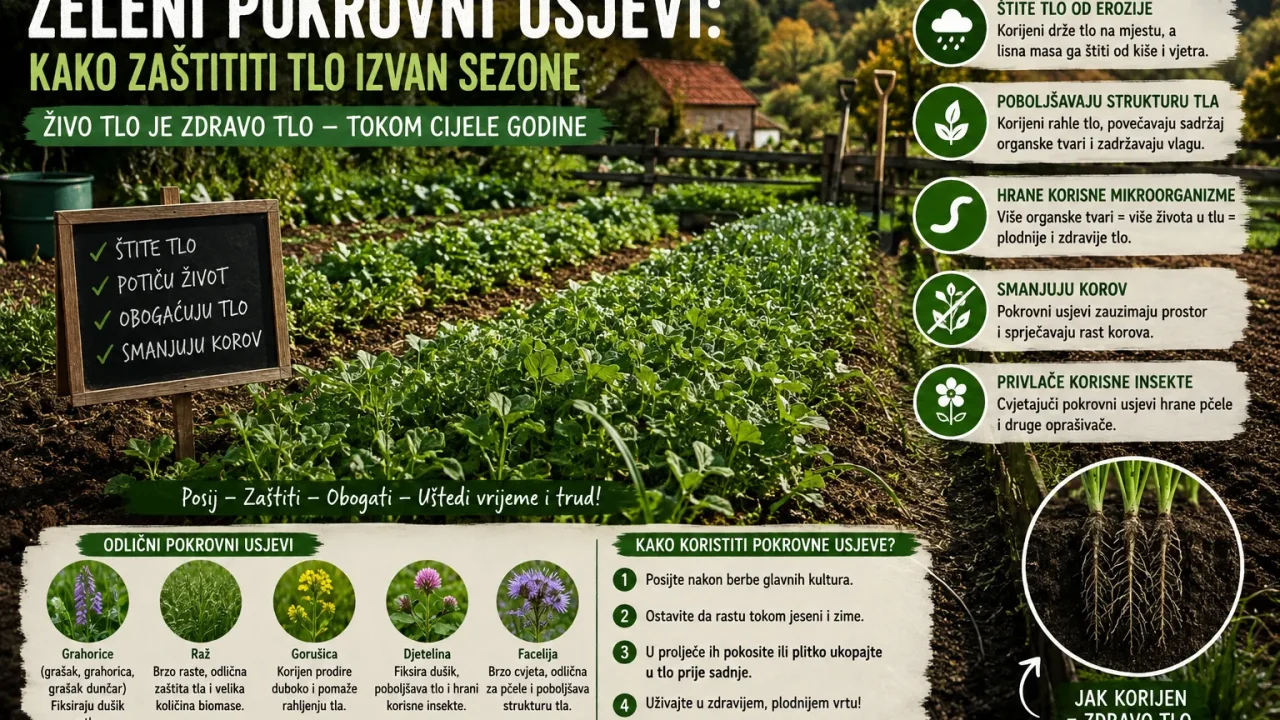 Zeleni Pokrovni Usjevi: Kako Zaštititi Tlo Izvan Sezone