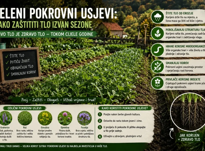 Zeleni Pokrovni Usjevi: Kako Zaštititi Tlo Izvan Sezone