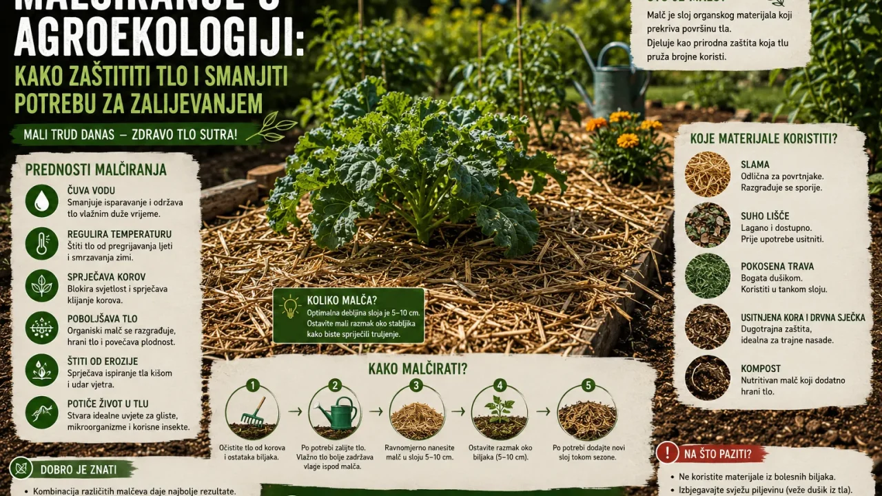 Malčiranje u Agroekologiji: Kako Zaštititi Tlo i Smanjiti Potrebu za Zalijevanjem