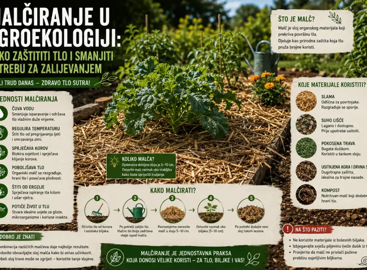 Malčiranje u Agroekologiji: Kako Zaštititi Tlo i Smanjiti Potrebu za Zalijevanjem